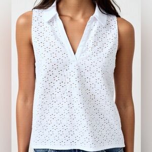 Lilly Pulitzer White Eyelet Blouse